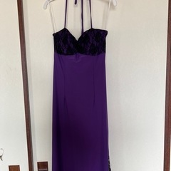 紫ドレス