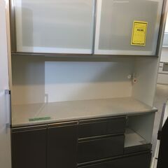 ③ニトリ　キッチンボード　食器棚　レンジ台　システムキッチンボード　アルミナ2　幅140cm　おしゃれ　堺市　石津