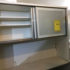 ③ニトリ　キッチンボード　食器棚　レンジ台　システムキッチンボード　アルミナ2　幅140cm　おしゃれ　堺市　石津