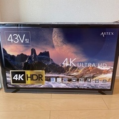 テレビ 43V型 4Kテレビ ASTEX モニター