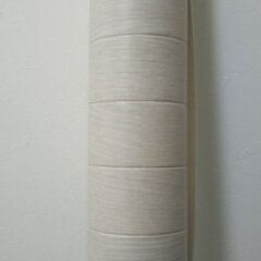 値下げしました。ハサミで切れるクッションシート90cm×400cmのロール4本（約8畳分）　ホワイト木目調インテリア