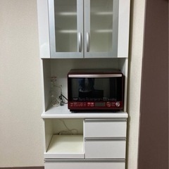 【ネット決済】【値下しました】松田家具　キッチンボード　　食器棚...