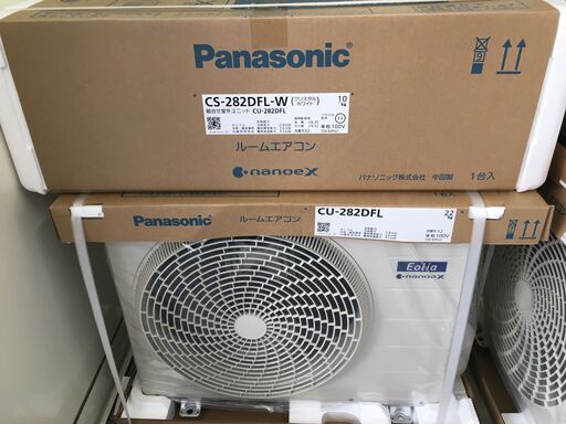 ★特価品★パナソニック Panasonic CS-282DFL-W エアコン 2.8Kw 22年モデル 主に10畳用 未使用品