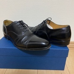 メンズ　革靴　ブラック　25.5㎝