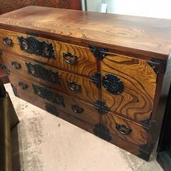 【愛品館八千代店】岩谷堂箪笥　横長箪笥4.5尺