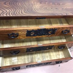 【愛品館八千代店】岩谷堂箪笥　横長箪笥4.5尺