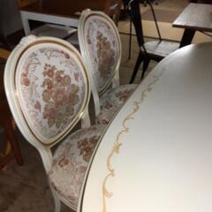 ヨーロピアン調ダイニング5点セット