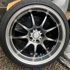 WORK D9R 18インチ 9.5J 10.5J +30 PCD114.3 5H ホイール タイヤ付き