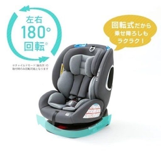 【未使用】チャイルドシートPZ ISOFIX グレー