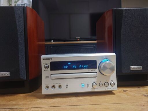 ONKYO アンプCR-2/スピーカーD-112EXLTD CD150枚