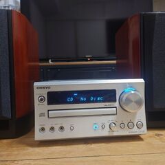 ONKYO アンプCR-2/スピーカーD-112EXLTD CD...