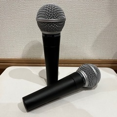 ほぼ未使用２本セット SHURE SM58　定番ダイナミックマイク