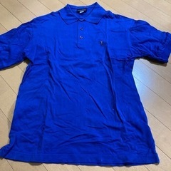 【お話中】イブ・サンローラン 青のポロシャツ たぶんMサイズ