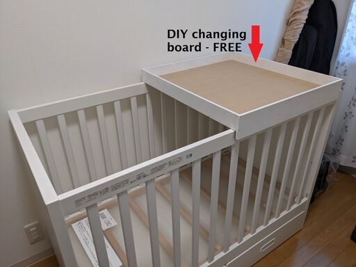 Ikea Stuva/Fritids crib with drawers ベビーベッド 引き出し付き