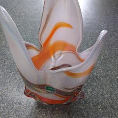 ★新品★大きな花瓶　オレンジ