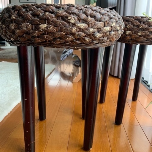 アジアン家具☆ウォーターヒヤシンス2脚セット