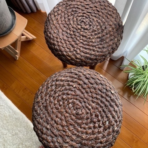 アジアン家具☆ウォーターヒヤシンス2脚セット