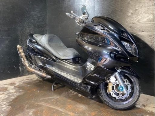 ★お支払総額8.8万円★ ヤマハ マジェスティ250C SG03J カスタム多数！！ 社外マフラー！エアロパーツ！ローダウン！通勤通学に♪ カスタムベースにも♪ 関東圏内即日配送可能です！ ☆お支払総額8.8万円☆ ヤマハ マジェスティ250C SG03J カスタム多数