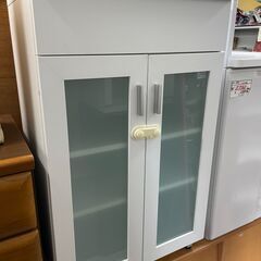 食器棚　No.139　キッチン収納　ホワイト　【リサイクルショッ...