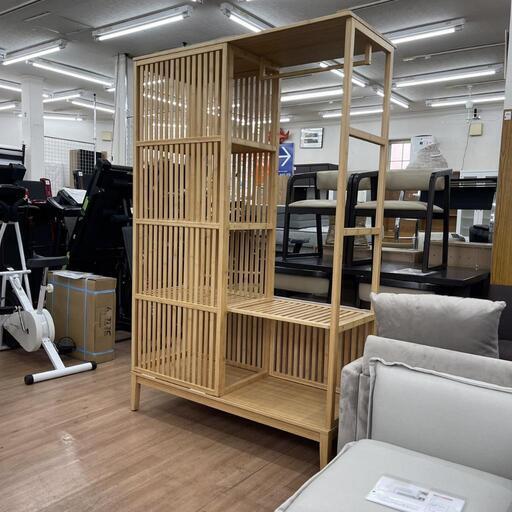 オープンワードローブ IKEA・ノールドシーサ 竹製 幅120cm 定価 