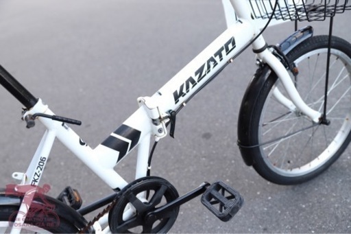 折りたたみ自転車 KAZATO 20インチ ホワイト