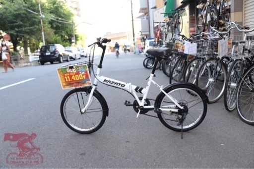 BASIC　 折りたたみ自転車 　ホワイト　引き取り限定 ミモレット BAA-O 20インチ 折りたたみ自転車