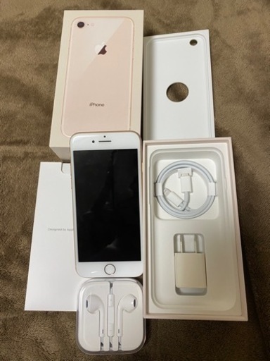 電池100%美品 iPhone8 256GB SIMフリー SIMロック解除