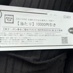 スタジオマリオ1万円引き券