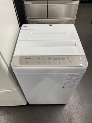 パナソニック 全自動洗濯機 洗濯 6kg  ビッグウェーブ洗浄 ニュアンスベージュ NA-F60B14-C 　2020年製