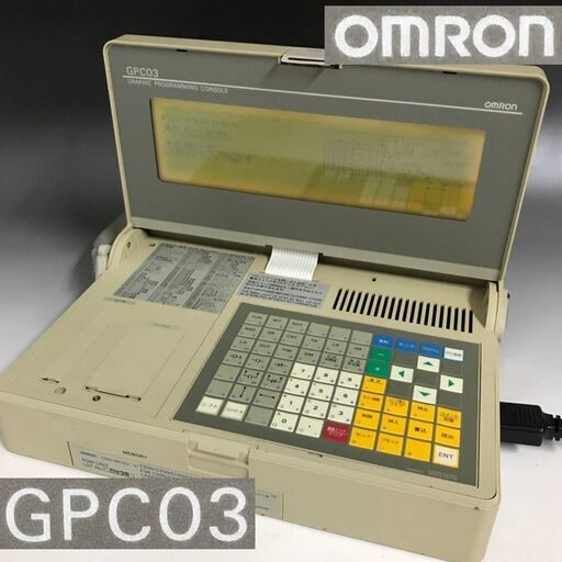 KI7/42　オムロン プロコン GPC03 通電保証 C500-MP303 VI グラフィックプログラミングコンソール 説明書 収納バッグ 接続ケーブル付