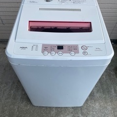 【ネット決済・配送可】アクア　全自動洗濯機　6kg