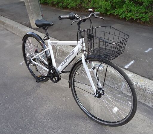 27インチ HOOVER 6段変速 ハブダイナモライト シティサイクル カギ付