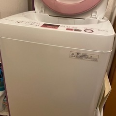 【動作問題なし】SHARP 洗濯機 ES-GE6A-P 6kg