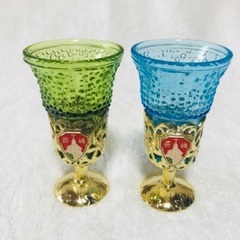 長崎土産　ステンドグラス風のミニグラス