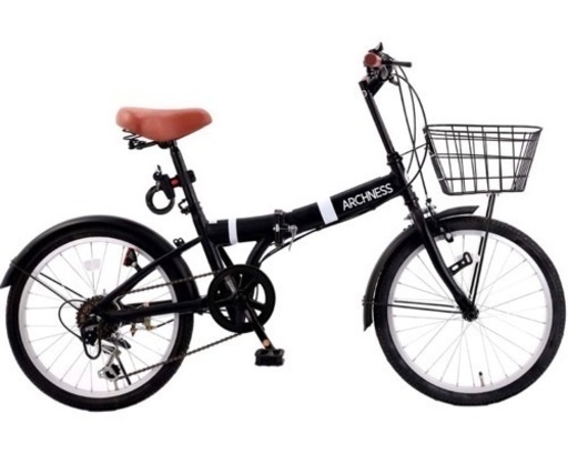 【新品・未使用】ARCHNESS 206-1 折りたたみ自転車 20インチ 6段変速 ワイヤー錠・LEDライト