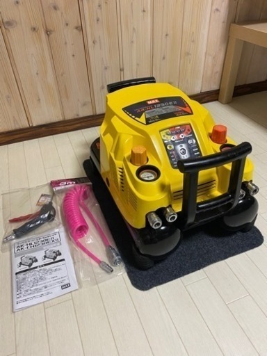 中古　マックス　1230EII エアーコンプレッサー　パールイエロー