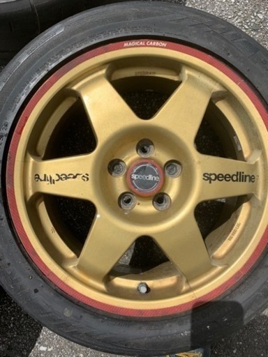 車のパーツ スピードライン 16インチx7j PCD100