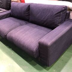 【愛品館八千代店】無印良品　2.5人掛ソファ　デニムタイプカバー　②