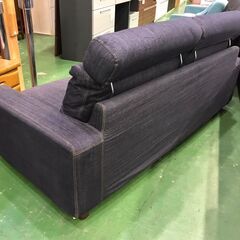 【愛品館八千代店】無印良品　2.5人掛ソファ　デニムタイプカバー　②