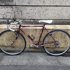 横尾双輪館　ランドナー　フロントブレーキPAUL　リアブレーキXTR ステムチネリ　ブレーキレバーデュラエース　NITTOバー　リア5速