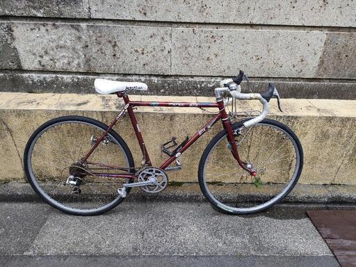 横尾双輪館　ランドナー　フロントブレーキPAUL　リアブレーキXTR ステムチネリ　ブレーキレバーデュラエース　NITTOバー　リア5速