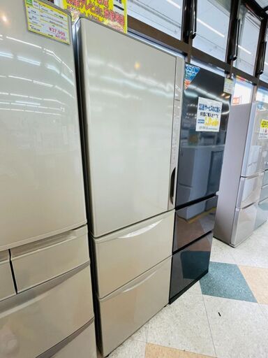 HITACHI(日立) 真空チルド375L冷蔵庫 定価￥108,000 R-K380GVL 2017年  ライトシルバー
