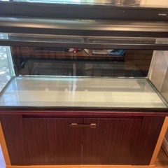水槽セット 1200x450x450 ガラス 上部濾過