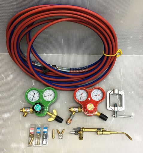 ハンシン　ガス調整器・切断器 FC-80X・FC-8Z ジャンク品/現状品　ホース付き HANSHIN
