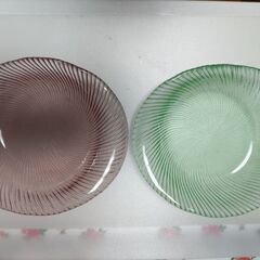 【KURATA】ガラス皿２枚セット