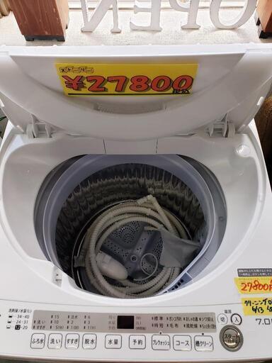 SHARP 洗濯機 7k 2018年製／6ヶ月保証 [クリーニング済・配送可] 管理番号81406