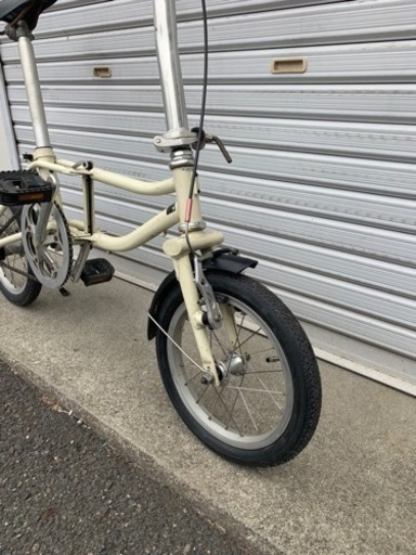 整備済】14インチ コースターブレーキ仕様 折りたたみ自転車 防犯登録 