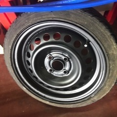 15インチ　6J 100 タイヤ付　165/50r15