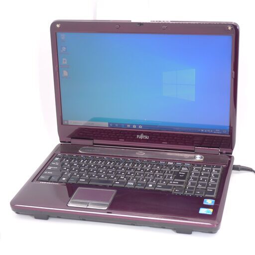 中古良品 日本製 15型 Wi-Fi有 紫色 ノートパソコン 富士通 NF/G50 Core i3 4GB 500G DVDRW 無線 Windows10 Office 即使用可