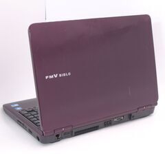 中古良品 日本製 15型 Wi-Fi有 紫色 ノートパソコン 富士通 NF/G50 Core